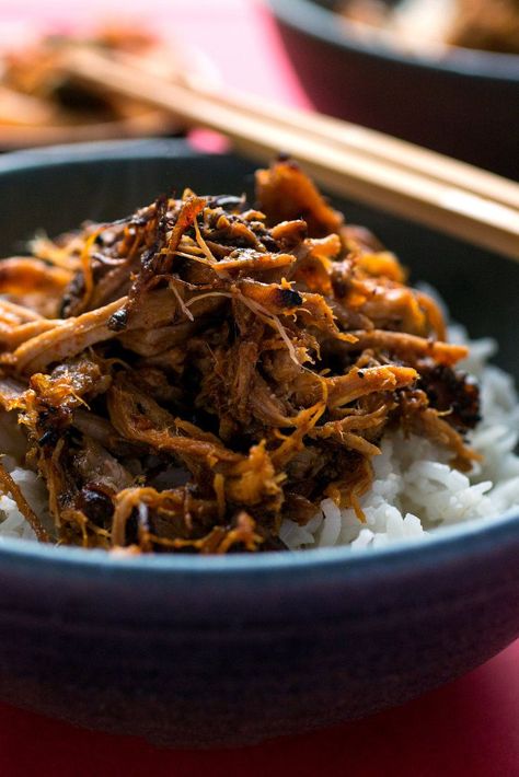 NYT Cooking: You can make this spicy pork in a 6- to 8-quart electric pressure cooker if you’re in a hurry, or in a slow cooker if you're not. In either case, you’ll get tender bits of meat covered in a chile-flavored barbecue sauce that’s just slightly sweet. (You can also make it in a stovetop pressure cooker, by trimming a few minutes off the cooking time. Stovetop pressur... Korean Pork, Pork Shoulder Recipes, Stovetop Pressure Cooker, Electric Pressure Cooker Recipes, Spicy Korean, Spicy Pork, Nyt Cooking, Electric Pressure Cooker, Pork Shoulder