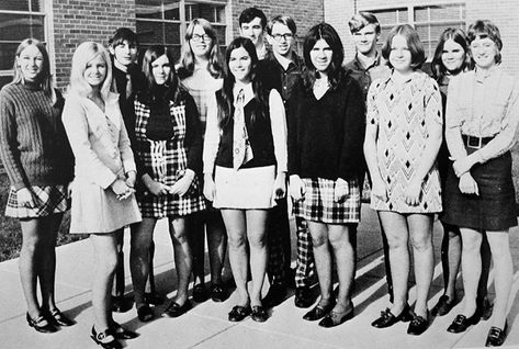 WSHS 1970s - Fashion | West Springfield High School 1970s High School, 70s High School, 70s High Fashion, Bright Sweater, High School Photos, Yearbook Pictures, New School Aesthetic, High Fashion Photography, Seventies Fashion