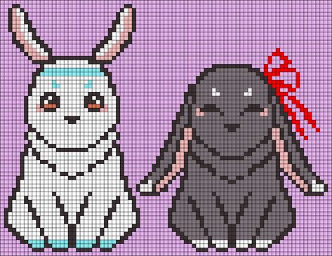 Mdzs Cross Stitch, Mdzs Pixel Art, Alpha Patterns Anime, Piskel Art, Pixel Drawing, Pixel Art Grid, Pix Art, Animal Cross Stitch Patterns, Tapestry Crochet Patterns