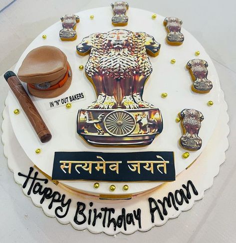 satya mev jayate cake Cake For Police Officer, Police Cakes, Drawing Tutorials For Beginners, Best Bakery, Sweet Dishes Recipes, Order Cake, Creative Birthday Cakes, Cake Online, Bakery Shop