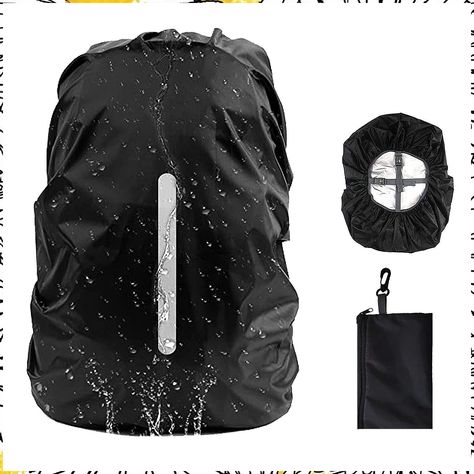 GUKOY Waterproof Backpack Rain Cover with Reflective Strap (18-70L), Adjustable Anti Slip Cross Buckle Strap, Rainproof Snowp 40l Backpack, Rain Cap, Backpack Cover, Outdoor Backpacks, Waterproof Backpack, Backpacking Packing, Bag Cover, Rain Cover, Waterproof Fabric