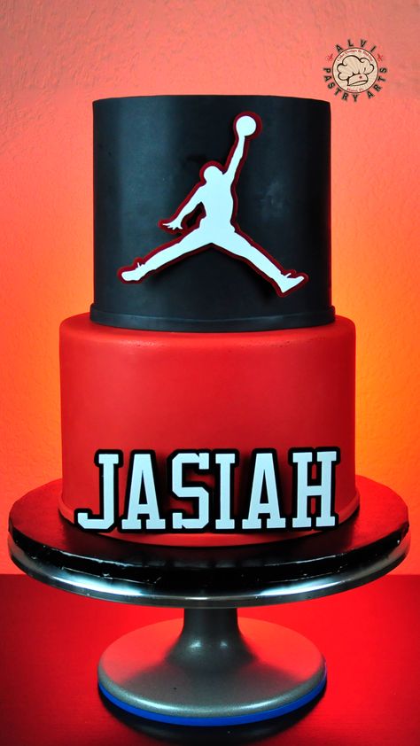 @alvipastryarts Cake Topper @leal.llc #acrylictopper #alvipastryarts #jordan #jordancake #nike #nikecake #basketball #basket #chicagobulls #miamicake #thisiswhatwedo #miami #jasiah #birthday #birthdaycake #party Michael Jordan Party Ideas, Michael Jordan Birthday Cake, Jordan Themed Birthday Party, Jordan Theme Cake, Nike Cake Ideas Birthdays, Jordan Birthday Party Ideas Decoration, Michael Jordan Birthday Party, Jordan Theme Birthday Party Ideas, Nike Birthday Cake