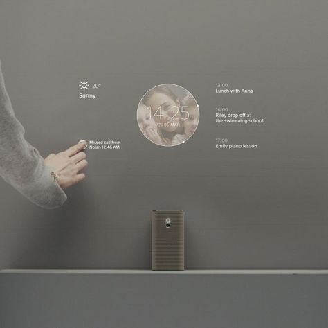 Sony Xperia Touch - Android Powered Touch Projector #projector, #Technology, #touch Technology Home Design, Teknologi Futuristik, Touch Screen Design, Home Theater Setup, New Technology Gadgets, Interactive Installation, Home Theater Seating, Watching Movies, Voice Control