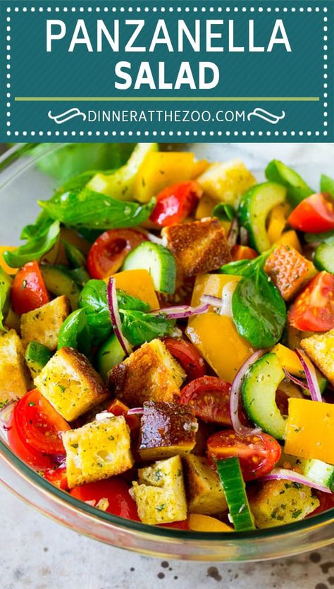 Panzanella Salad Barefoot Contessa, Bread Salad Recipe, Italian Bread Salad, Panzanella Salad Recipe, Panzanella Salad, Meal Prep Plans, Whole Roasted Chicken, Bread Salad, Toasted Bread