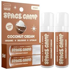 Space Camp Wellness Jumbo Lip Balm - Coconut Cream Organic Flavored Balm (2 Pack) Jumbo Lip Balm, Christmas Haul, Space Camp, Coconut Cream, Lip Care, Makeup Skin Care, Skin Makeup, Lip Balm, 2 Pack