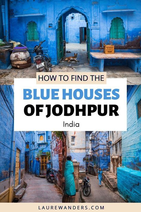 A guide on how to find the blue houses of Jodhpur in India. This post includes Jodhpur blue city architecture photography and other things to do in the Blue City of Rajasthan. Outfits For India, Places To Travel In India, Unique Places To Travel, Asia Places, Blue Houses, Travel In India, Backpacking Guide, India Travel Guide, India Photography