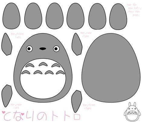 Totoro Crafts, Totoro Diy, Totoro Party, Felt Doll Pattern, Totoro Plush, Cute Sewing Projects, Plushie Patterns, Anime Crafts, Felt Patterns