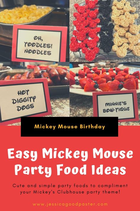 How to Host an Amazing Mickey Mouse Party on a Budget | Tons of affordable options for Mickey or Minnie parties including food ideas, decorations, outfits, games, party supplies, and free printables! Your Mickey Mouse Clubhouse fan will have a great birthday ! #mickeyparty #mickeymouse #mickeymouseparty #minnieparty #birthday #mickeymouseclubhouse #mickeyprintables Mickey Mouse Party Food, Mickey Mouse Birthday Theme, Mickey Mouse Birthday Decorations, Mickey First Birthday, Mickey 1st Birthdays, Mickey Mouse Bday, Twodles Birthday, Mickey Mouse Themed Birthday Party, Party On A Budget