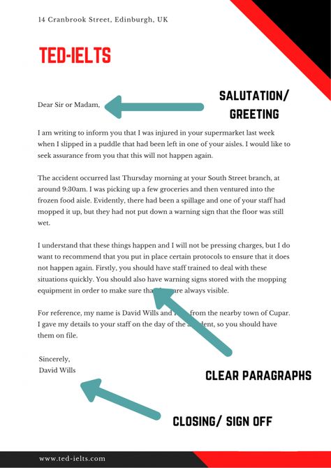 Semi-Formal Letter Writing for IELTS - TED IELTS Ielts Writing Task1, Ielts General, Formal Letter Writing, Letter Writing Examples, Letter Writing Samples, Formal Letter, Letter Writing Template, A Formal Letter, Ielts Exam