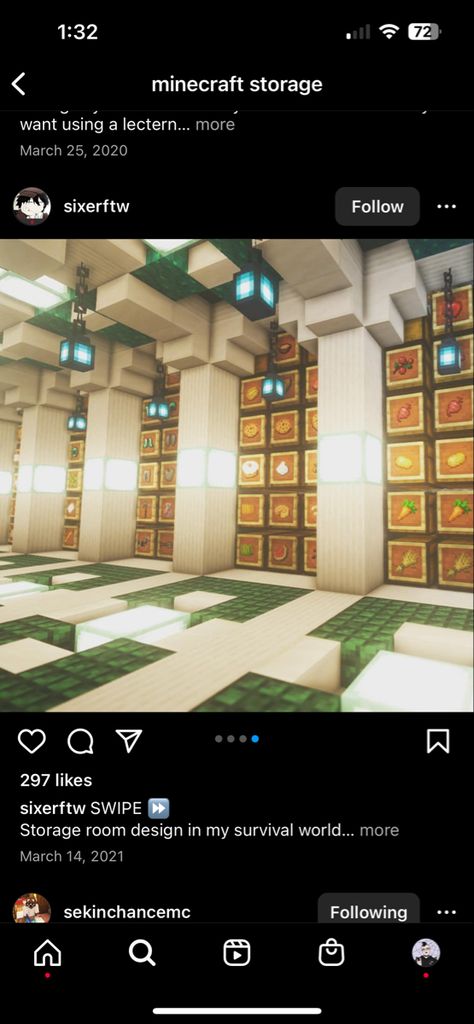 Storage Room Minecraft Design, Minecraft Storage Room, Minecraft Storage, Minecraft House Designs, Storage House, Minecraft House, Minecraft Memes, How To Play Minecraft, Minecraft Builds