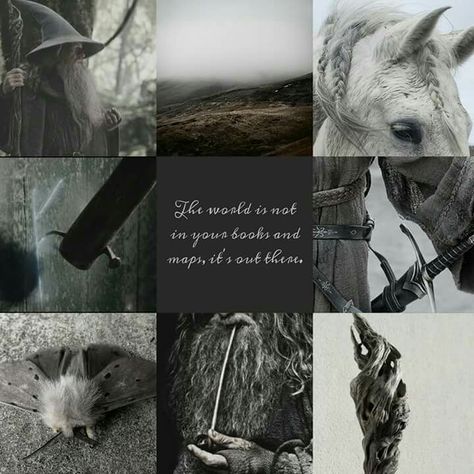 Gandalf aesthetic by GiuliaSkywalker98  From "The Hobbit" The Hobbit Pictures, Gandalf Aesthetic, Gandalf Quotes, Hobbit Pictures, Quotes Collage, Wizard Gandalf, Earth Aesthetic, Quote Collage, Witch Stuff