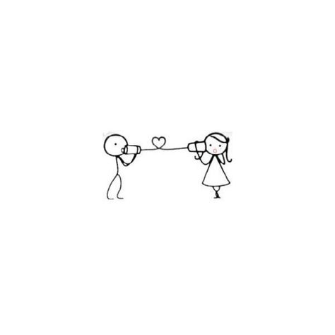 Remembering your I love you phone call. <3 Cute Stick Figure Drawings Love, Stick Figure Drawing Couple, Stick Figures Couple, Stick Figures In Love, Stick Figures Holding Hands, Stick Figure Couple, Stick Figure Tattoo, Phone Tattoo, Blessed Thursday