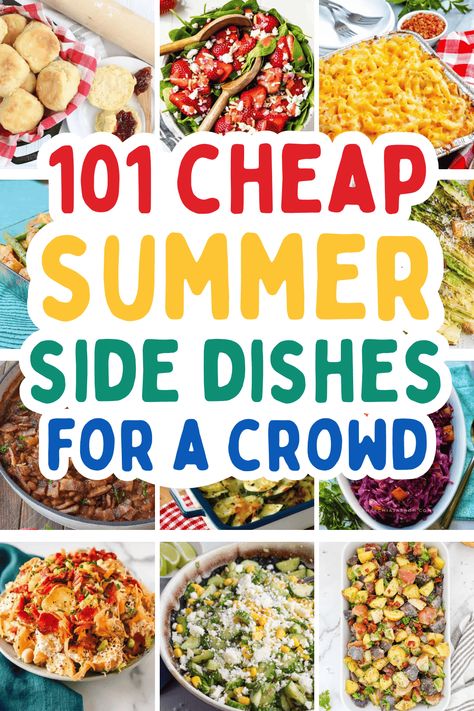 Easy Side For Cookout, Side Dish Cookout, Summer Side Recipes, Summer Grilling Sides, Food For Cookout Side Dishes, Easy Summer Vegetable Side Dishes, Easy Sides For Potluck, Simple Cookout Side Dishes, Simple Summer Side Dishes