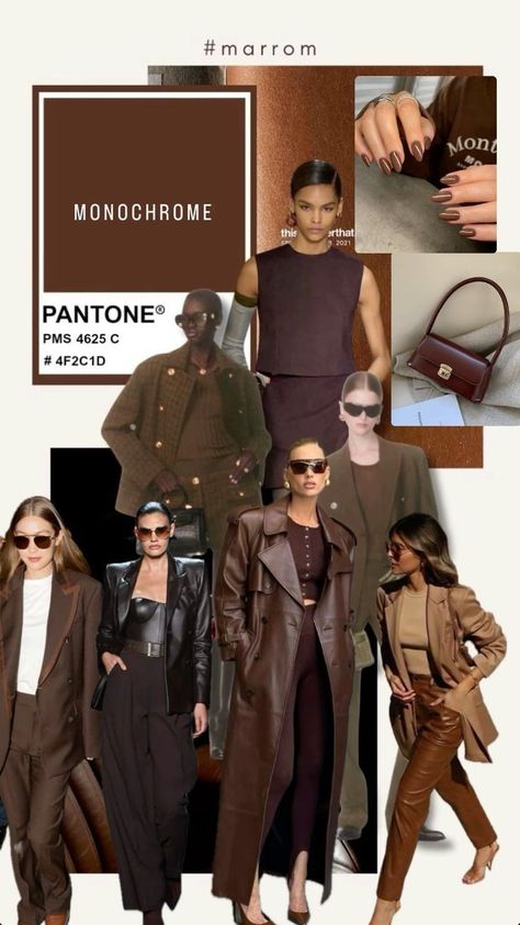 Vintage Winter Outfits, Brown Outfits, Fall Winter Fashion Trends, Monochromatic Fashion, Winter Wardrobe Essentials, Fashion Trends Winter, Estilo Chic, Midi Skirts, Outfit Inspo Fall