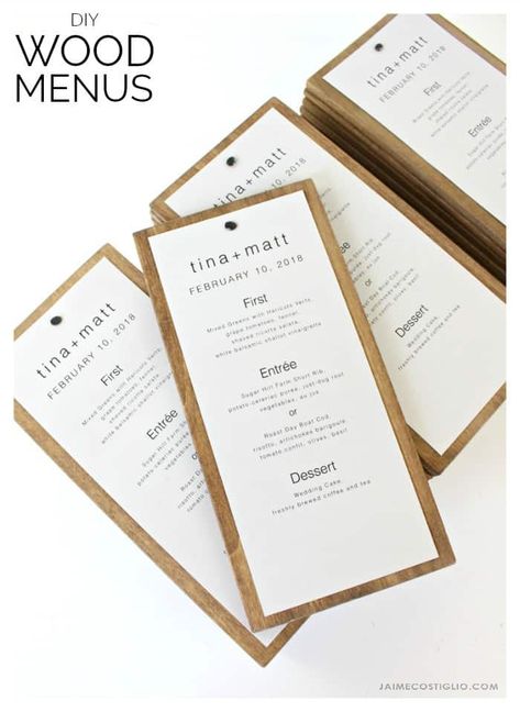 Restaurant Trends, Wood Menu, Diy Menu, Menu Holders, Food Menu Design, Restaurant Ideas, Ideas For Wedding, Wedding Diy, Woodworking Projects Plans