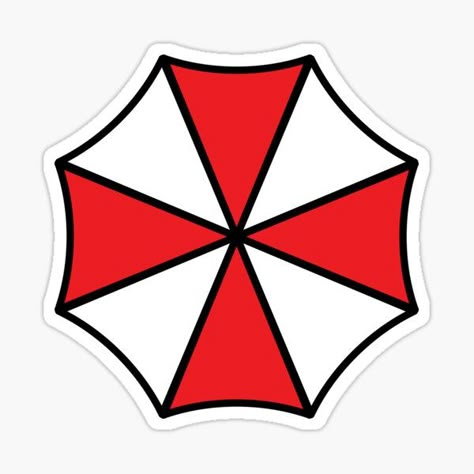 Umbrella Corporation Logo, Resident Evil Tattoo, Video Game Logos, Logo Outline, Dibujo Simple, Corporate Logo Design, Umbrella Corporation, Resident Evil Collection, Page Borders Design