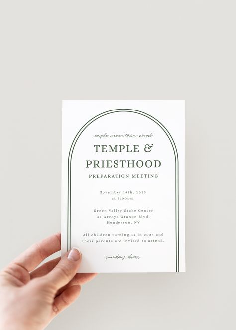 Temple And Priesthood Preparation Invite, Temple Treats Lds, Temple Prep And Priesthood Preview, Temple And Priesthood Preview, Lds Priesthood, Priesthood Preview, Primary Ideas, Lds Primary, Lds Temple