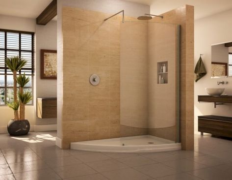 awesome 32 Amazing Doorless Shower Design Ideas https://matchness.com/2017/12/23/32-amazing-doorless-shower-design-ideas/ Doorless Shower Design, Install Glass Shower Door, Clean Shower Doors, Bathroom Glass Door, Shower Door Installation, Shower Sliding Glass Door, Custom Shower Doors, Doorless Shower, Frameless Glass Doors