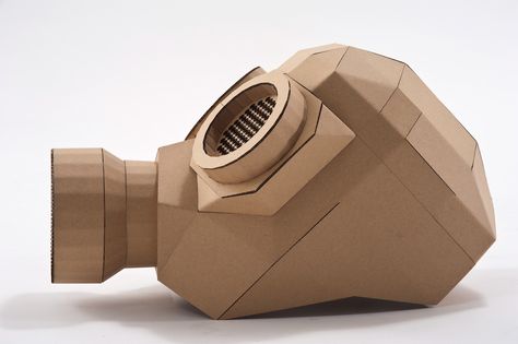 The Cardboard Gas Mask on Behance Cardboard Gas Mask Template, Gas Mask Template, Cardboard Mask Template, Cardboard Armature, Fox Mask Template, Paper Mask Template, Papercraft Mask, Cardboard Art Sculpture, Cardboard Costume