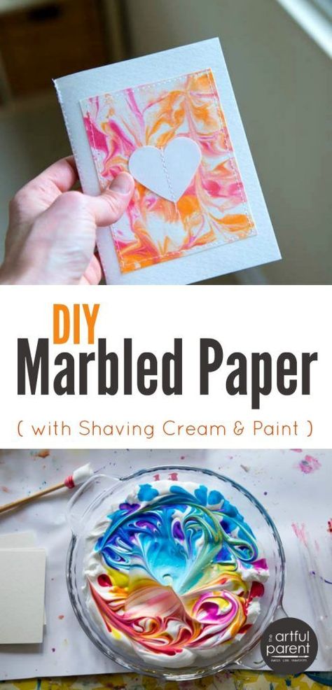 Shaving Cream Marbling, Shaving Cream Painting, Crafts For Teens To Make, Marbled Paper, Diy And Crafts Sewing, Sell Diy, Diy Bricolage, Diy Papier, Marble Paper