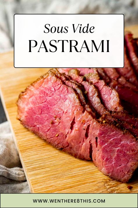 How To Make Pastrami, Sous Vide Dessert, Homemade Pastrami, Pastrami Recipe, Bison Recipes, Sous Vide Steak, Corned Beef Brisket, Sous Vide Recipes, Sous Vide Cooking