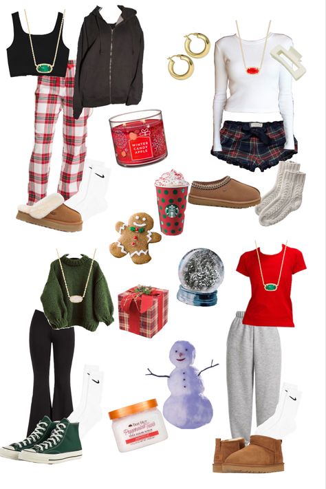 Christmas Outfits For Girls 10-12, Christmas School Outfits, Christmas Eve Outfits For Teens, Christmas Outfits For Teens, Preppy Christmas Outfit, Christmas Eve Outfit, Christmas Fits, Holiday Outfits Christmas, Cute Christmas Outfits