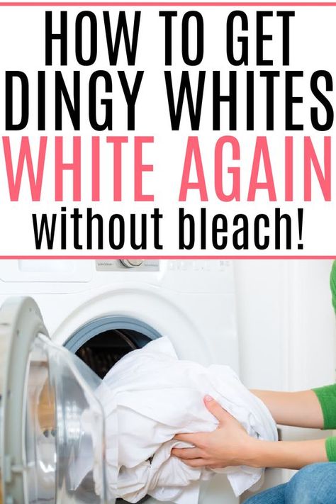 Dingy Whites White Again, Cleaning White Clothes, Laundry Help, Dingy Whites, Laundry Solutions, Laundry Stains, Easy Cleaning Hacks, Diy Cleaning Solution, Homemade Cleaning Solutions