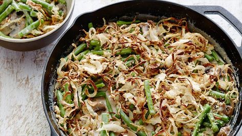 Green Bean Casserole Recipe, Greenbean Casserole Recipe, Alton Brown, Thanksgiving Recipes Side Dishes, Hash Brown Casserole, Green Bean Casserole, Thanksgiving Sides, Bean Casserole, Thanksgiving Side Dishes