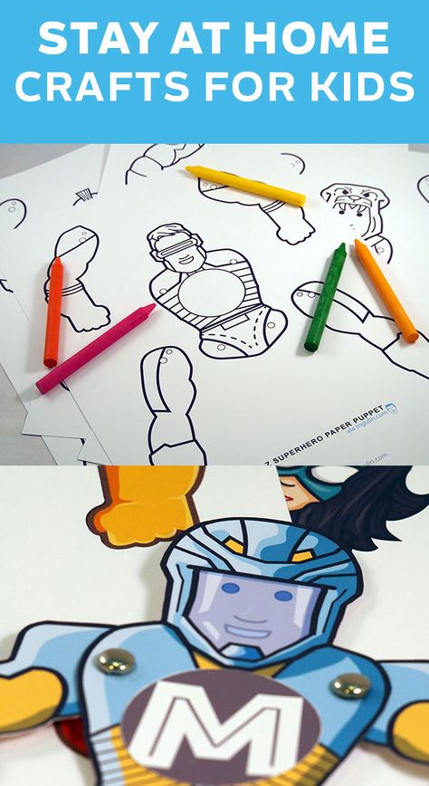 Home Crafts For Kids, Sen Teaching, At Home Crafts For Kids, Superhero Week, At Home Crafts, Make Your Own Superhero, Library Storytime, Hero Crafts, Superhero Crafts