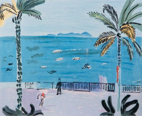 Bohemian Interiors, Raoul Dufy, Dragon Tales, Bohemian Interior, Inspiration Art, Classic Art, Sale Artwork, Palm Trees, Online Art