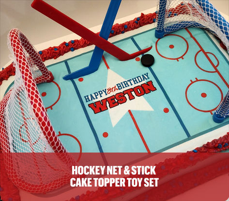 Hockey Sticks & Net Mini Toy Set - Perfect as a Hockey Birthday Cake Topper Decoration

ArtCreativity Tabletop Mini Ice Hockey Game, includes 2 Goals, 2 Sticks, and 2 Pucks, Indoor Desktop Game for Kids, Best Birthday Gift for Boys and Girls, Fun Sports Party Favors

Hockey Birthday Ideas | Hockey Birthday Cake | Hockey Cake Topper | Hockey Puck | Hockey Birthday Cake Inspiration | Hockey Party | Hockey Red Blue | Ice Hockey | Hockey Mom | Hockey Player Hockey Birthday Cake, 4th Birthday Party For Boys, Sports Birthday Cakes, Hockey Cake, Sports Cake Topper, Sports Cake, Sports Party Favors, Hockey Party, Birthday Gift For Boys