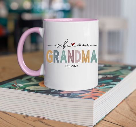 Personalized Coffee Mug For Grandma, Pregnancy Announcement, Mothers Day Gift, Grandma Gift, Grandma Mug, Grandma Est.2024, Grandma To Be Ceramic Business, Grandma Pregnancy Announcement, Mother Coffee Mugs, Mug For Grandma, Mothers Day Coffee Mugs, Grandma Coffee Mug, Grandma To Be, Grandma Mug, Mother’s Day Coffee Mugs