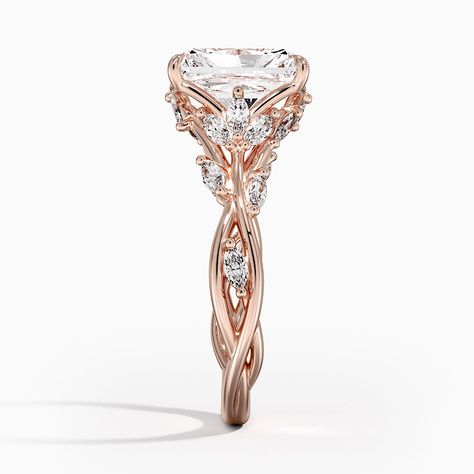 Brilliant Earth Secret Garden, Secret Garden Ring, Brilliant Earth Engagement Rings, Engagement Rings Rose Gold Princess Cut, Engage Ring, Vine Engagement Ring, Ring Redesign, Rose Gold Engagement Rings, Brilliant Earth Rings