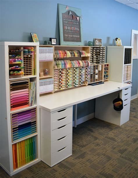 #organizer #storageideas #organization Spring Cleaning Organization, Art Studio Organization, Dream Craft Room, Craft Room Design, Craft Space, Decor Ikea, Diy Craft Room, Scrapbook Room, Craft Room Storage