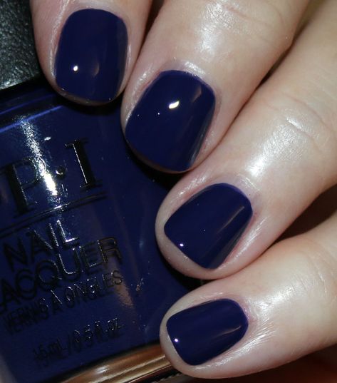 March Nails Colors, Opi Blue Nail Polish, Opi Blue, Navy Blue Nail Polish, Nutcracker And The Four Realms, Opi Gel Nails, Blue Gel Nails, March Nails, Navy Nails