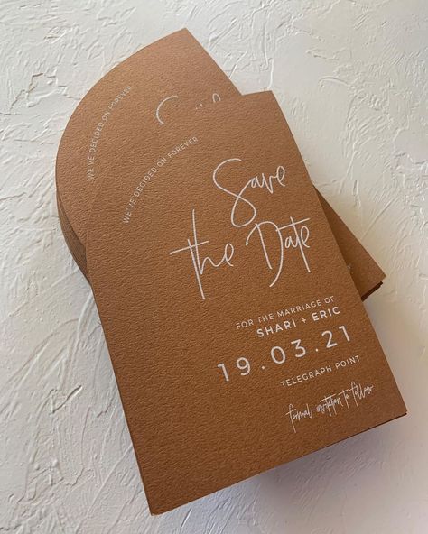 Terracotta Cinnamon Half Arch Save the Date | Arch Wedding Invitations | White ink printing Circle Invitation, Wedding Invitations White, Save The Date Modern, Half Arch, The Postman, Save The Date Designs, Arch Wedding, Pre Christmas, Ink Printing