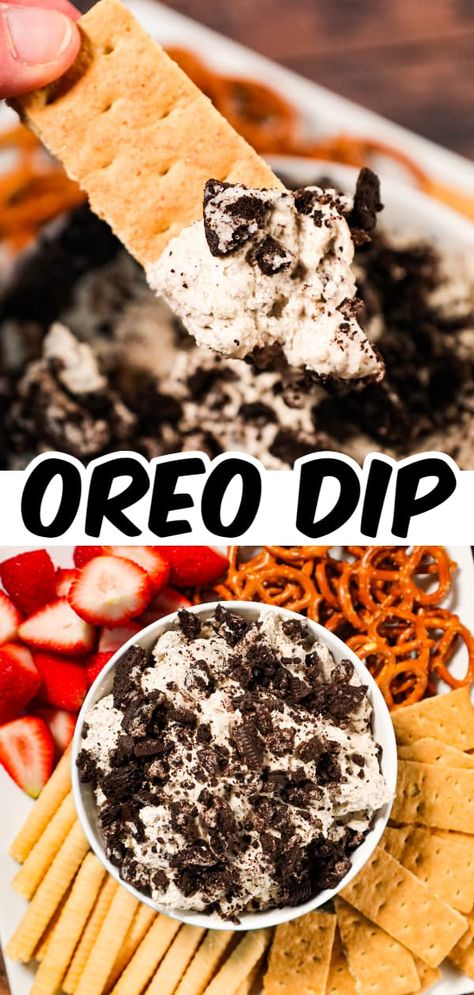 Cream Cheesecake Filling, Oreo Dip Recipe, Oreo Dip, Dessert Dip Recipes, Cookies And Cream Cheesecake, Cream Cheesecake, Sweet Dips, Recipes Summer, Oreo Recipes