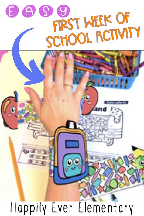 Sometimes you just need an easy, low prep activity for the first day or week of school in your back pocket! This edition of Magic Math Bands is the perfect engaging activity to pull out when you need it with your elementary students. Click here to check out School Supply Style Math Fact Bracelets! Students will love this fun twist on number recognition and math equation fluency (and will love a chance to use those brand new crayons in their supply boxes!). Subtraction Practice, First Week Of School Ideas, Welcome Students, First Week Of School, Early Elementary Resources, Upper Elementary Resources, Elementary Activities, School Activity, Kindergarten Class