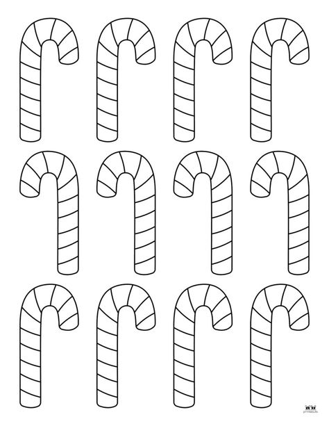 Candy Cane Worksheets Free Printable, Candy Cane Art Preschool, Free Printable Gumdrop Template, Candy Cane Coloring Pages Free Printable, Free Christmas Patterns Printables, Christmas Candy Coloring Pages, Candy Cane Art Projects For Kids, Candy Cane Pattern Template, Candy Coloring Pages Free Printable