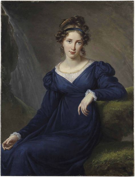 Elisabeth-Louise Vigée Le Brun (Paris 1755-1842) | Portrait of Tatyana Borisovna Potemkina (1797–1869), three-quarter-length | Christie's Vigee Le Brun, Regency Portraits, Empire Fashion, Regency Dresses, Regency Clothing, Women Artist, Regency Gown, Regency Era Fashion, Regency Dress