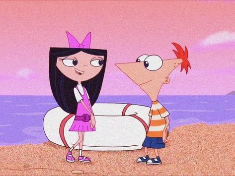 Isabella X Phineas, Ferb And Vanessa, Childhood Films, Phineas And Isabella, Phineas E Ferb, Phineas Y Ferb, Phineas And Ferb, Drawing Board, Cartoon Pics