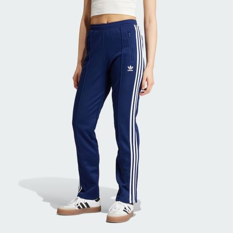 adidas Beckenbauer Track Pants - Blue | adidas Australia Adidas Beckenbauer, Franz Beckenbauer, Forum Low, Adidas Track Pants, Sports Wear, Pants Blue, Blue Adidas, Adidas Online, Sport Wear