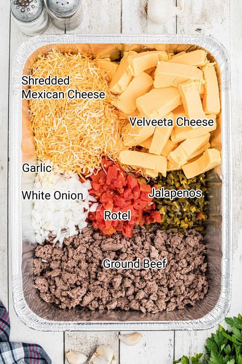 Smoked Queso Recipe Ingredients. Smoker Queso, Smoked Queso, Venison Burgers, Smoked Jalapeno, Queso Dip Recipes, Pork Recipes For Dinner, Queso Recipe, Pellet Grill Recipes, Spicy Pork