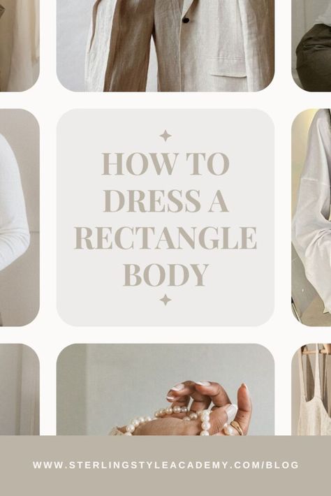 How to Dress a Rectangle Body Shape: The Ultimate Guide Long Dresses For Rectangle Body Shape, Rectangle Body Dress Outfit, How To Dress A Boxy Shape, Dressing For Square Body Type, Rectangle Dress Body Types, Clothes For Square Body Shape, Jeans Rectangle Body Shape, Flattering Outfits For Rectangle Shape, How To Dress With A Rectangle Body Shape