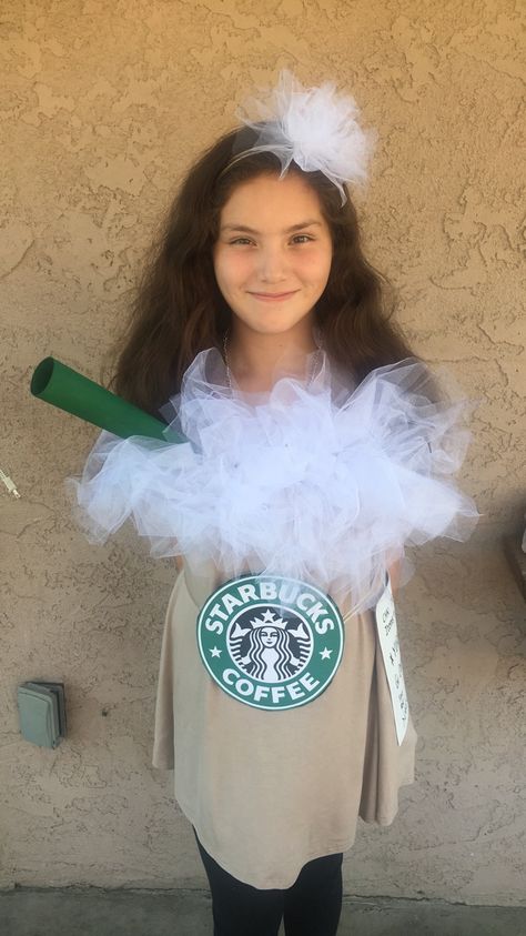 Starbucks Frap Costume!  #starbucks #halloween2017 #diy Siblings Costumes, Starbucks Halloween Costume, Stroller Costume, Starbucks Costume, Starbucks Caramel Frappuccino, Sibling Halloween Costumes, Sibling Costume, Costumes Funny, Caramel Frappuccino