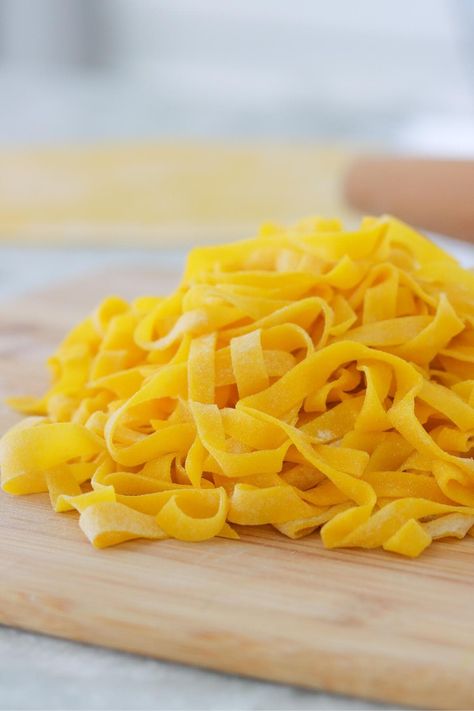 Homemade Pasta Dough in the Food Processor Food Processor Pasta Dough, Pasta Dough In Food Processor, Homemade Pasta With Machine, Homemade Egg Pasta Dough, How To Freeze Homemade Egg Noodles, Egg Pasta Dough, Basic Pasta Dough Recipe, Pasta Dough Recipe, Easy Homemade Pasta