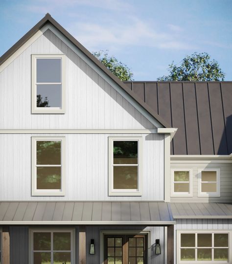 Hardie® Panel Siding | James Hardie Hardie Panel Siding, Hardie Plank Siding, James Hardie Siding Colors, Hardie Board Siding, Siding Styles, James Hardie Siding, Siding Trim, Fresh Aesthetic, Types Of Siding