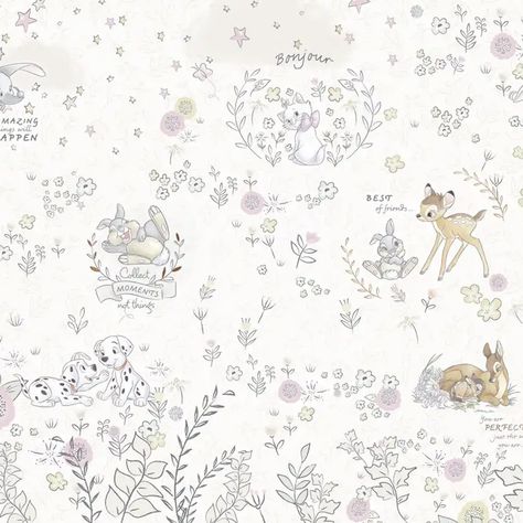 Dumbo Nursery, Disney Baby Rooms, Bedroom Wallpaper Murals, Kindergarten Wallpaper, Disney Nursery, Best Of Friends, Photo Mural, Mural Design, Paper Wallpaper