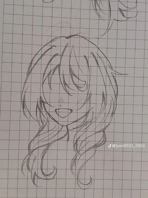 Anime Hair Sketch, Kawaii Drawings Easy, Easy Hair Drawings, Bahasa Jepun, Anime Drawing Books, Creative Drawing Prompts, Art Tools Drawing, Easy Drawings Sketches, Hand Art Drawing