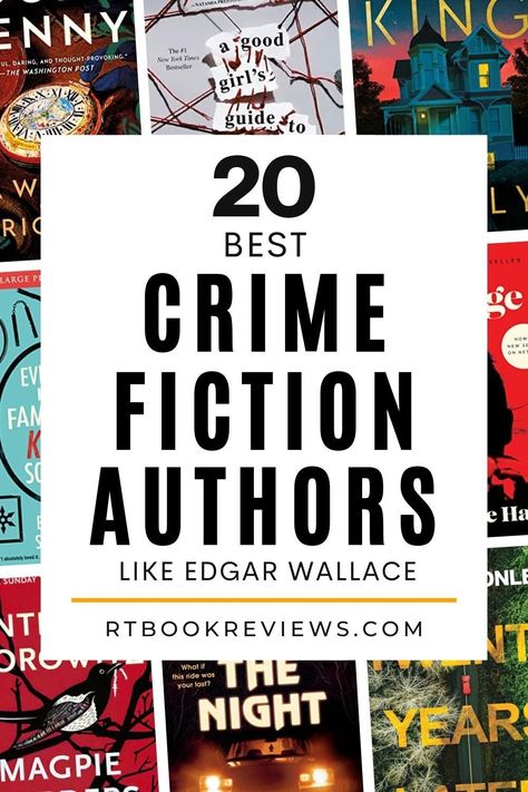 Looking for new crime and mystery books to read that keep you on the edge of your seat? Look no further than these masters of crime fiction like Edgar Wallace! Tap to see 20 more authors like him for the best suspenseful reads! #bestcrimefiction #crimefictionbooks #crimenovels #bestbookstoread Mystery Books To Read, Books Mystery, Good Romance Books, Story Writer, Detective Story, Beginning Writing, Literature Books, Mystery Books, Best Books To Read